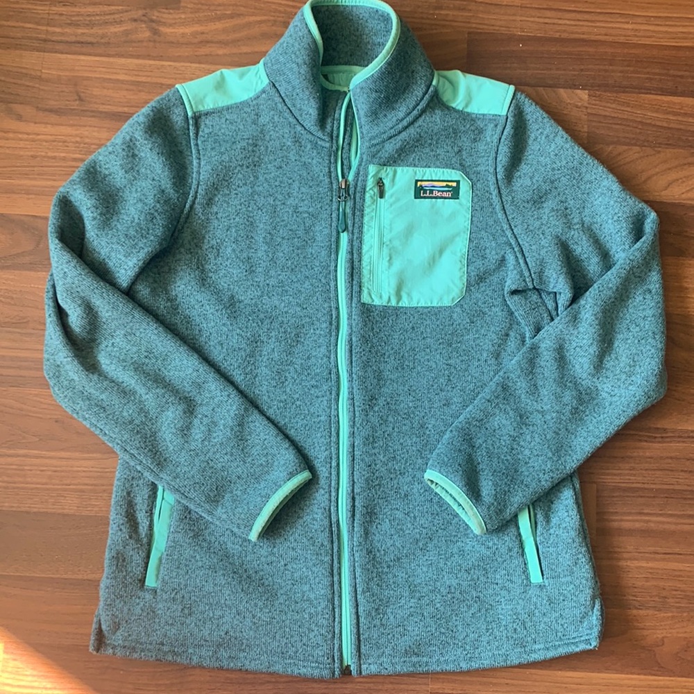 L.L. Bean Teal Fleece Jacket